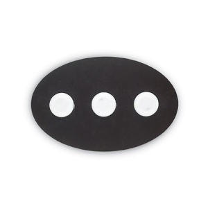 PLAFONIERA LOGOS PL3 NEAGRA - DESIGN MODERN - IDEAL LUX
