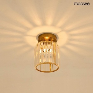 PLAFONIERA MOOSEE REY AURIE, CONFECTIONATA DIN OTEL SI CRISTAL, STIL MODERN - Img 2