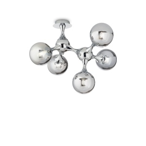 PLAFONIERA NODI PL5, CROM, DESIGN MODERN, IDEAL LUX