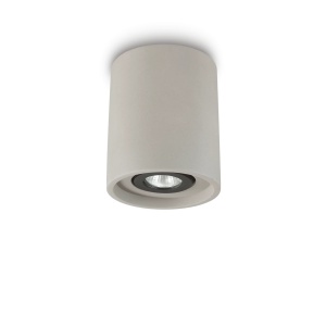 PLAFONIERA OAK PL1 ROUND, CIMENT, DIN METAL, STIL MODERN