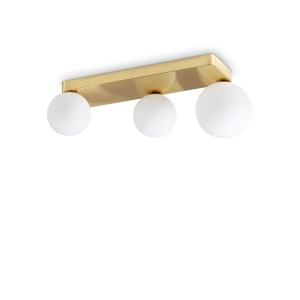 PLAFONIERA PENTA PL3, AURIU, DIN METAL, STIL MODERN