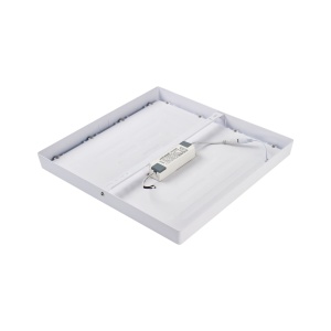 PLAFONIERA UNIVERSAL PL D40 SQUARE, ALB, DIN OTEL, STIL MODERN - Img 4