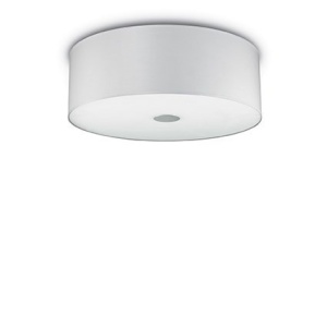 PLAFONIERA WOODY PL5, ALB, DIN METAL, STIL MODERN