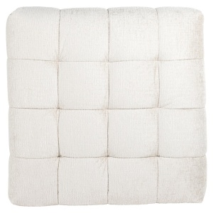 POUF MERROL CREAM FUSION 02, S5153, CONFECTIONAT DIN METAL, SPUMA, LEMN SI 100% POLIESTER, STIL MODERN - Img 3