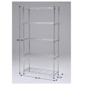 RAFT JUVEN CU 5 POLITE, CROM, DIN METAL/CROM, STIL MODERN, TK - Img 5