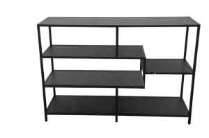 RAFT ORGANIZATOR, SLIM LINE 115CM, LEMN SI METAL, COD 44180