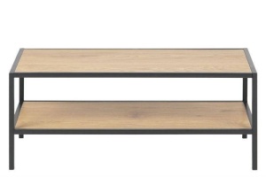RAFT PENTRU PANTOFI DIN MDF, FURNIR SI METAL, SEAFORD, STIL INDUSTRIAL, B2