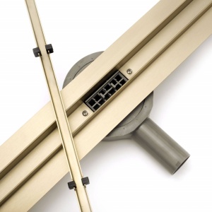 RIGOLA DUS, REA NEO PURE MIRROR SLIM, 90 CM, GOLD CHAMPAGNE, DESIGN MODERN, CALITATE SUPERIOARA, REA - Img 6