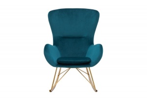 SCAUN BALANSOAR VERDE SMARALD SCANDINAVIA, SWING, COD 38573, DESIGN SCANDINAV - Img 2