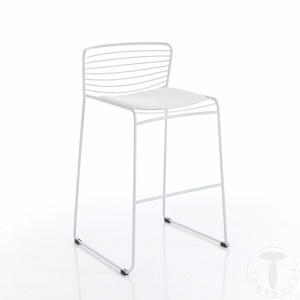 SCAUN BAR INTERIOR/EXTERIOR, MARTHA, CADRUL DIN METAL, STIL INDUSTRIAL, COD 4707