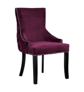 SCAUN CONFORTABIL EDWARD, BORDO/NEGRU, STIL CLASIC