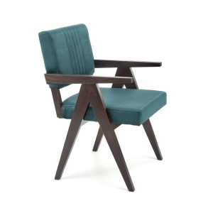 SCAUN CONFORTABIL MEMORY, VERDE MONOLITH 37/NUC, TAPITERIE DIN CATIFEA SI PICIOARE DIN LEMN, STIL MODERN - Img 3