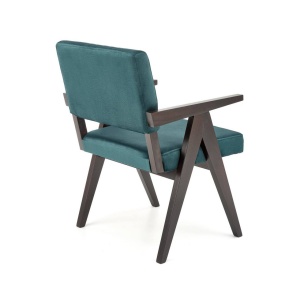 SCAUN CONFORTABIL MEMORY, VERDE MONOLITH 37/NUC, TAPITERIE DIN CATIFEA SI PICIOARE DIN LEMN, STIL MODERN - Img 5
