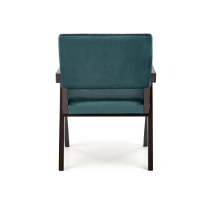 SCAUN CONFORTABIL MEMORY, VERDE MONOLITH 37/NUC, TAPITERIE DIN CATIFEA SI PICIOARE DIN LEMN, STIL MODERN - Img 7