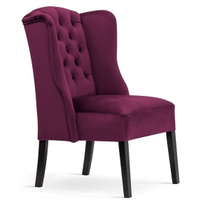SCAUN CONFORTABIL WERONICA, BORDO/NEGRU, STIL CLASIC