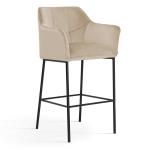 SCAUN DE BAR BOSTON 70, BEJ/NEGRU, STIL MODERN