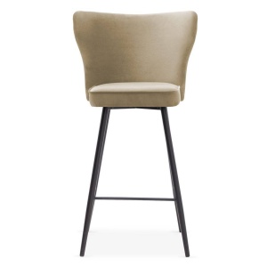SCAUN DE BAR MODENA 70, BEJ/NEGRU, STIL MODERN