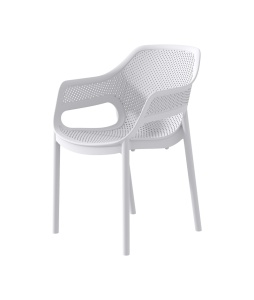 SCAUN DE TERASA AERO 12, REALIZAT DIN PLASTIC, CULOARE ALB, PENTRU UZ COMERCIAL, ARTIM GROUP SELECTION