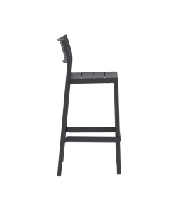 SCAUN DE TERASA DE BAR CAPRI 23, REALIZAT DIN PLASTIC, CULOARE NEGRU, PENTRU UZ COMERCIAL, ARTIM GROUP SELECTION - Img 3