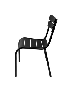 SCAUN DE TERASA LYON PREMIUM, REALIZAT DIN ALUMINIU, CULOARE NEAGRA, PENTRU UZ COMERCIAL, ARTIM GROUP SELECTION - Img 3