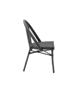 SCAUN DE TERASA MATTEO TX, REALIZAT DIN ALUMINIU SI TECHNORATAN, CULOARE GRAFIT, PENTRU UZ COMERCIAL, ARTIM GROUP SELECTION - Img 3