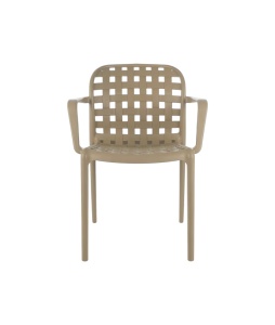 SCAUN DIN PLASTIC DE TERASA FILO 44, CULOARE BEJ, PENTRU UZ COMERCIAL, ARTIM GROUP SELECTION