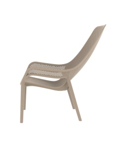 SCAUN DIN PLASTIC PENTRU TERASA AERO LUNGO 33 , CULOARE BEJ, PENTRU UZ COMERCIAL, ARTIM GROUP SELECTION - Img 2