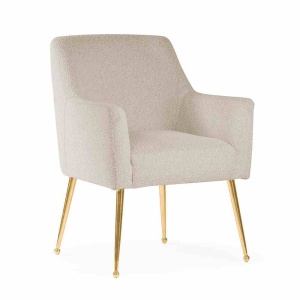 SCAUN DINING AMADEUS, BEJ/AURIU, STIL MODERN