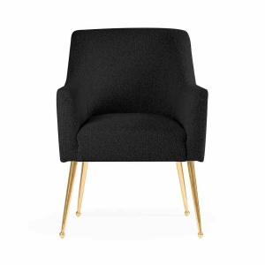 SCAUN DINING AMADEUS, NEGRU/AURIU, STIL MODERN - Img 2
