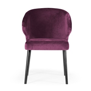 SCAUN DINING ANKARA, BORDO/NEGRU, STIL MODERN - Img 2