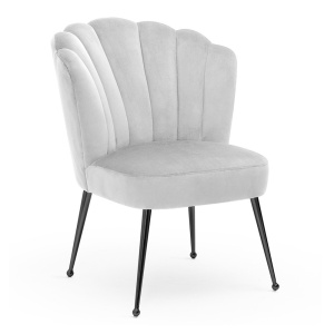 SCAUN DINING BOLOGNA, GRI/NEGRU, TAPITERIE DIN TEXTIL, SPUMA, ARCURI SI METAL, STIL MODERN