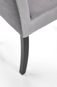 SCAUN DINING CLARION 2, GRI MONOLITH 85/NEGRU, CU TAPITERIE DIN STOFA FINA SI PICIOARE DIN LEMN MASIV, STIL CLASIC - Img 5