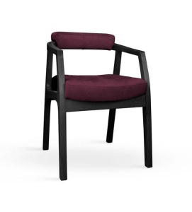 SCAUN DINING COSY, BORDO/NEGRU, STIL CLASIC, ATR