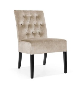 SCAUN DINING GALA, BEJ/NEGRU, STIL CLASIC