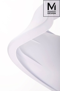 SCAUN DINING HOVER, ALB MAT, DIN POLIPROPILENA, STIL MODERN B2 - Img 5
