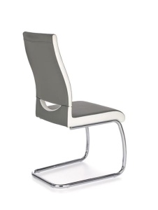 SCAUN DINING K103 GRI/ALB/CROM STIL MODERN HALMAR - Img 3