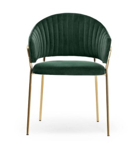SCAUN DINING LAYLA, VERDE/AURIU, STIL MODERN, ATR - Img 2