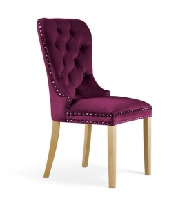 SCAUN DINING MADAME, BORDO/STEJAR, STIL CLASIC