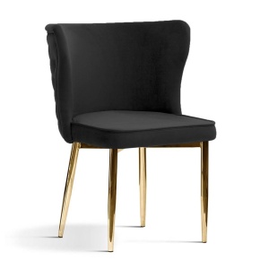 SCAUN DINING MODENA, NEGRU/AURIU, STIL MODERN