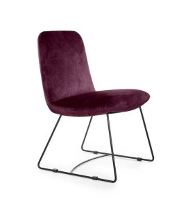 SCAUN DINING REGAGGIO, BORDO/NEGRU, STIL MODERN
