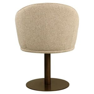 SCAUN DINING ROTATIV BEVERLY, REALIZAT DIN METAL, LEMN DE FAG SI TEXTIL, CULOARE CAPPUCCINO, DESIGN DEOSEBIT, RICHMOND INTERIORS - Img 7