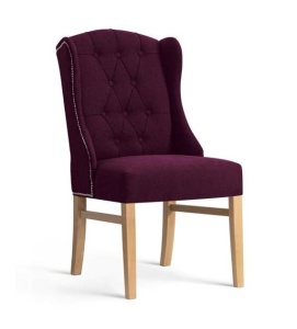 SCAUN DINING ROYAL, BORDO/STEJAR, STIL CLASIC