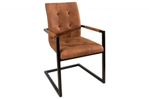 SCAUN DINING SAU BIROU NEGRU/CONIAC OXFORD DESIGN VINTAGE/INDUSTRIAL - Img 2