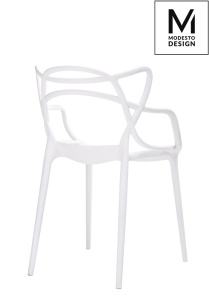SCAUN DINING/TERASA HILO, ALB, DIN POLIPROPILENA, STIL MODERN B2 - Img 2