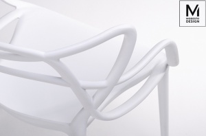 SCAUN DINING/TERASA HILO, ALB, DIN POLIPROPILENA, STIL MODERN B2 - Img 4