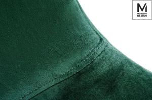 SCAUN DINING VERDE CU NEGRU, DIN CATIFEA, LUCY STIL MODERN - Img 4