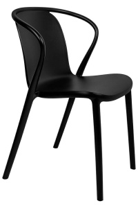SCAUN EXTERIOR/INTERIOR SPARKS NEGRU, CONFECTIONAT DIN POLIPROPILENA NEAGRA, STIL MODERN