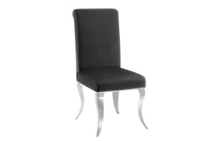 SCAUN LIVING, BAROC, DIN CATIFEA NEAGRA SI METAL ARGINTIU, ARTIM GROUP SELECTION