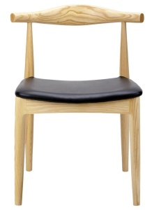 SCAUN NEGRU DIN LEMN DE FRASIN ELBOW STIL MODERN B2 - Img 3