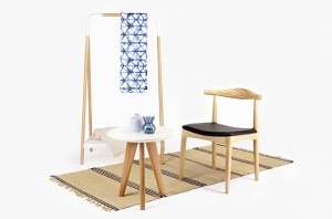SCAUN NEGRU DIN LEMN DE FRASIN ELBOW STIL MODERN B2 - Img 7